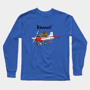 Bulldog Aircraft Design Long Sleeve T-Shirt